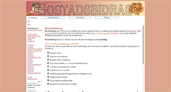 Desktop Screenshot of bostadsbidrag.info