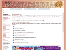 Tablet Screenshot of bostadsbidrag.info